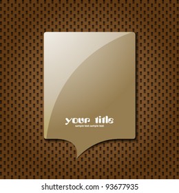 brown quote speech bubble