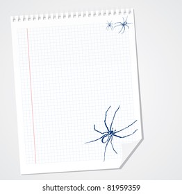 Brown Recluse Spider - Vector Doodle