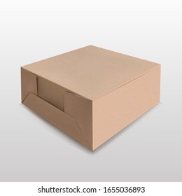 Brown recyclable paper box for Mockup on white
Suitable for various products Gift boxes, premium boxes, green boxes.
Vector realistic file.