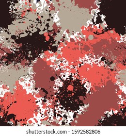 brown, red and beige spots