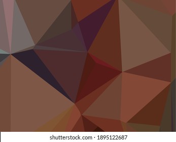 Vector de gradiente de polígono de color marrón y rojo - fondo y textura 