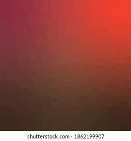 Fondo de degradado de color marrón y rojo. Fondo colorido. Papel pintado con motivos de cristal. Fondo polígono. Imagen vectorial.