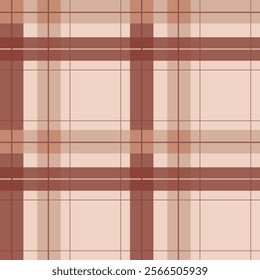 Brown and red scottish tartan plaid seamless vector pattern