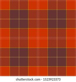 Brown and Red Tartan Plaid Scottish Seamless Pattern. Texture from tartan, plaid, tablecloths, shirts, clothes, dresses, bedding, blankets and other textile.