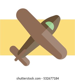brown remotely controlled plane flying over river