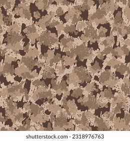 Brown Repeated Camo Graphic Texture. Green Repeated Artistic Graphic Background. Camouflage Seamless Beige Repeated Abstract Vector Backdrop. Khaki Camouflage Seamless Pattern. Camoflage