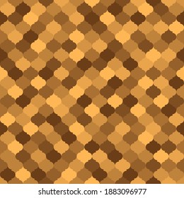 brown repetitive background. classic eastern ornament. vector seamless pattern.  fabric swatch. wrapping paper. modern stylish texture. design element for apparel, home decor, textile, cloth