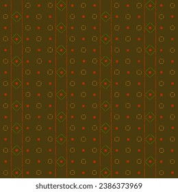 fondo repetitivo marrón con cuadrados dibujados a mano y líneas. patrón sin costuras vectorial. ilustración geométrica. muestra de tela. papel envolvente. plantilla de diseño continuo para textil, lino, decoración doméstica