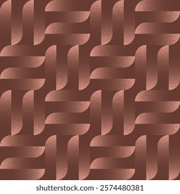 Brown Retro Styled Seamless Pattern Trend Dotted Abstract Vector Background. 50s 60s 70s Halftone Graphic Art Illustration for Fancy Textile Print. Endless Bauhaus Abstraction for Home Decor Wallpaper