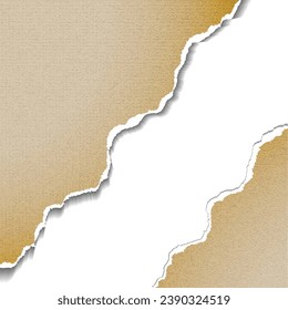Brown Ripped Vintage Torn Paper 