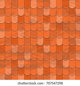 Brown Roof tiles Texture Seamless Background illustrator