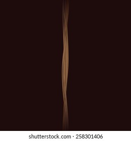 Brown rope on a dark background