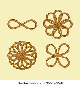 brown rope theme set
