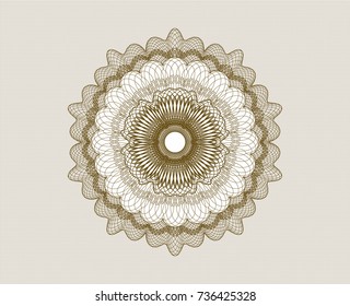 Brown rosette