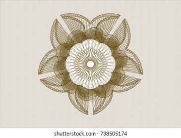 Brown rosette
