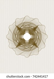 Brown rosette
