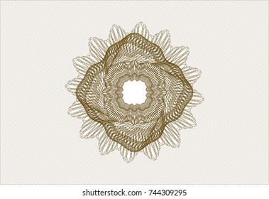 Brown rosette