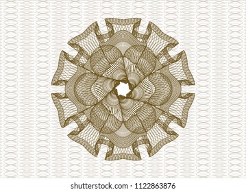 Brown rosette (money style emblem)