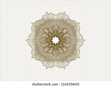 Brown rosette (money style emblem)