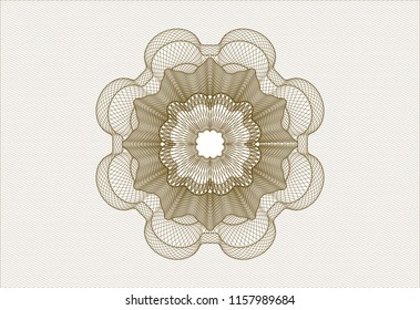 Brown rosette (money style emblem)