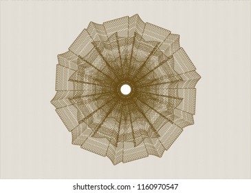 Brown rosette (money style emblem)