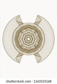 Brown rosette (money style emblem)