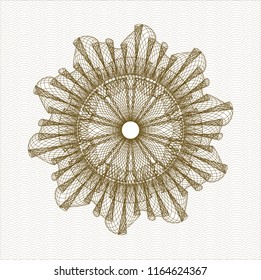 Brown rosette (money style emblem)