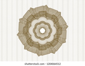 Brown rosette (money style emblem)