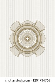 Brown rosette (money style emblem)