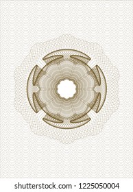 Brown rosette (money style emblem)