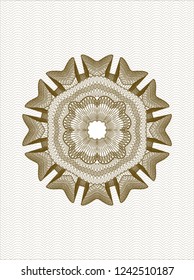 Brown rosette (money style emblem)