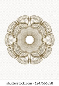 Brown rosette (money style emblem)