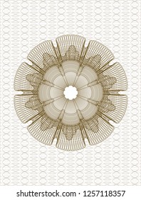 Brown rosette (money style emblem)