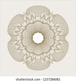 Brown rosette (money style emblem)