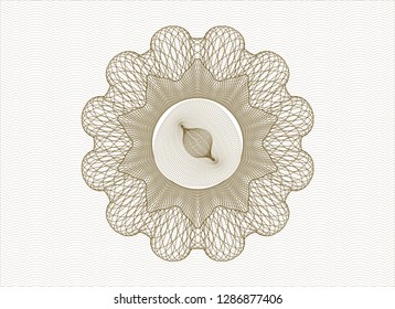 Brown rosette (money style emblem)