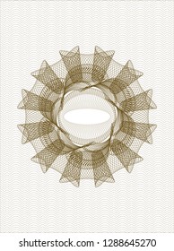 Brown rosette (money style emblem)