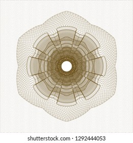 Brown rosette (money style emblem)