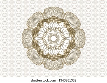 Brown rosette (money style emblem)