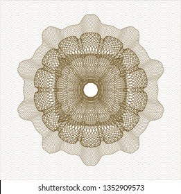 Brown rosette (money style emblem)