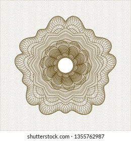 Brown rosette (money style emblem)