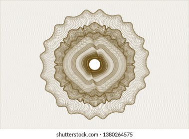 Brown rosette (money style emblem)