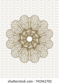 Brown rosette (money style emblem)