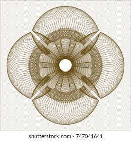 Brown rosette (money style emblem)