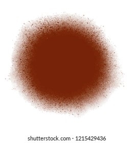 brown round spray paint. vector backdrop element