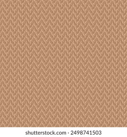 Brown rug with a chevron pattern. Zigzag pattern or decoration. Textile material for curtains, upholstery or covers. Vector artwork.