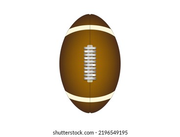 brown rugby icon on white background