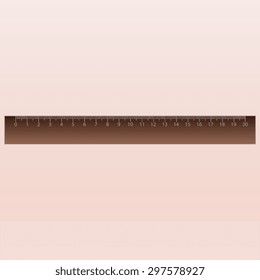 Brown Ruler Icon