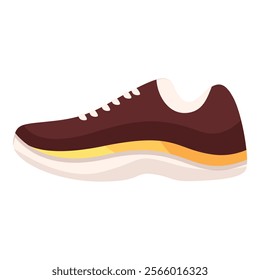 Brown running shoe representing an active lifestyle, encouraging viewers to prioritize their health