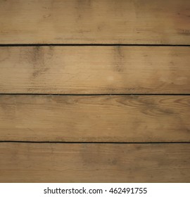 Brown Rustic Wooden Background Texture. Vector Illustration.
