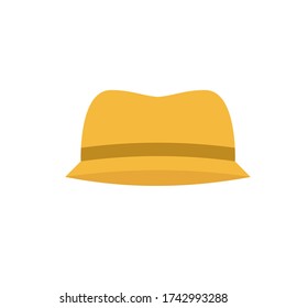 Brown Safari hat vector design